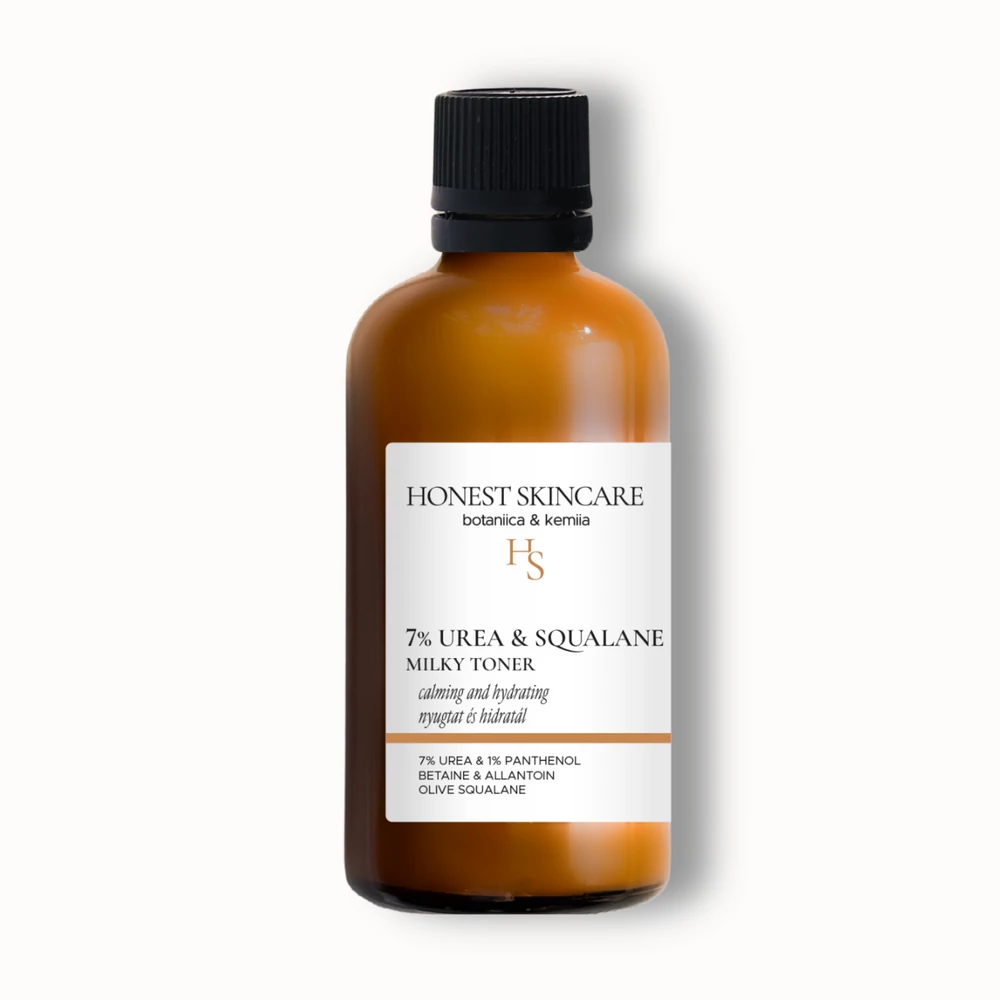 7% UREA &amp; SQUALANE hidratáló milky toner pattanásos, aknés, rozáceás bőrre