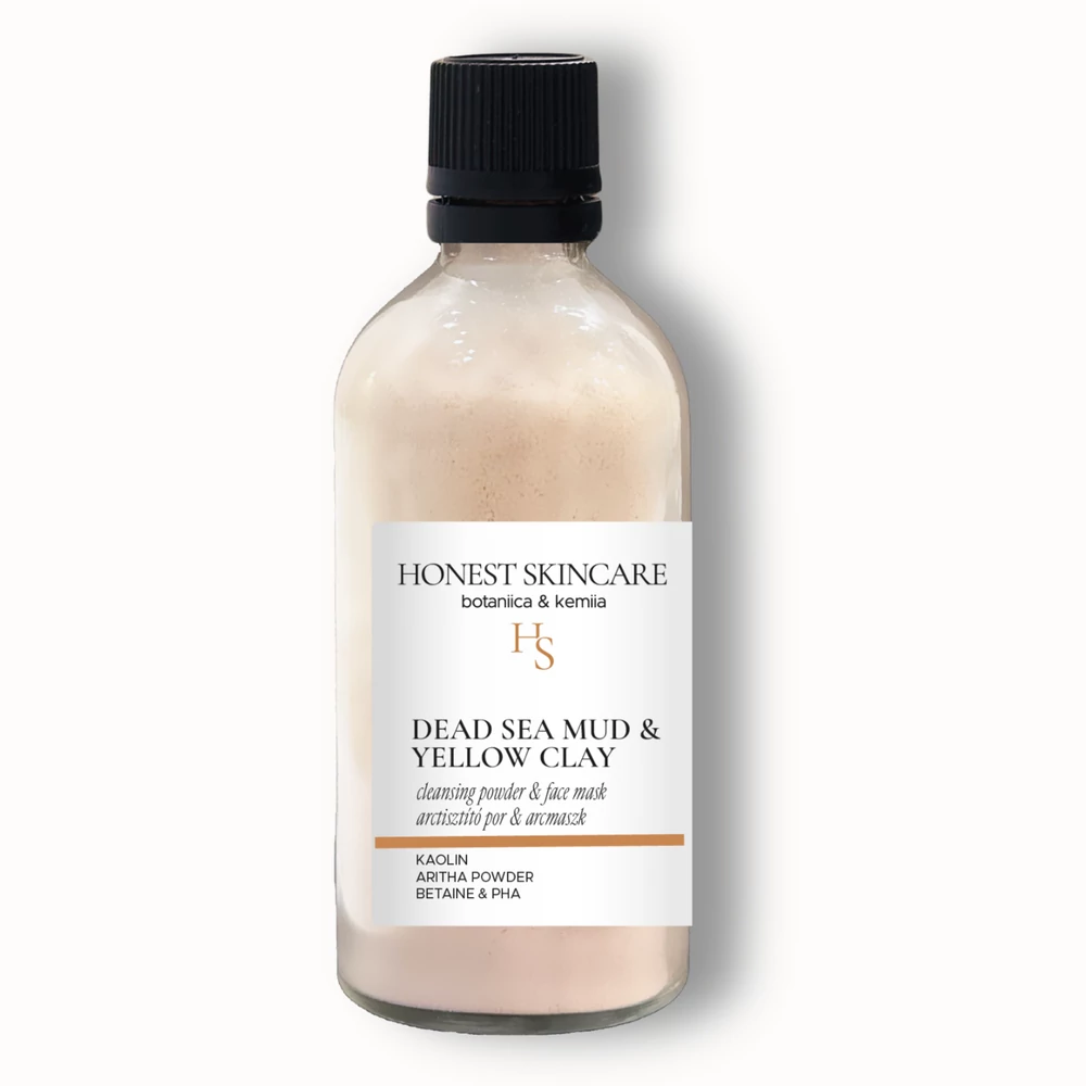 DEAD SEA MUD & YELLOW CLAY holt tengeri iszapos arctisztító por és maszk