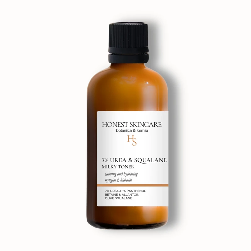 7% UREA & SQUALANE hidratáló milky toner pattanásos, aknés, rozáceás bőrre